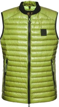 Belstaff Airframe Neon Yellow Shiny Gilet Down Filled Jacket