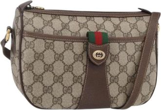 Gucci Pre-owned Cross Body Bags, female, Beige, Size: ONE SIZE Pre-owned Vintage Cross Body Bag