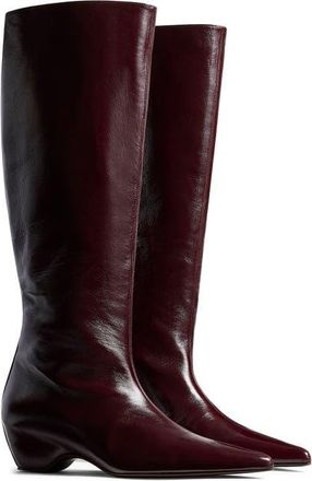 Khaite Sybil Pointed Toe Boot in 531 Bordeaux at Nordstrom, Size 5.5Us