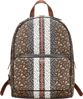 Burberry Brown Pvc Leather Backpack (Pre-Owned)