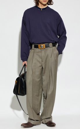 Versace Sweatshirt With A Crew Neck, Mens, Navy Blue