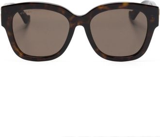 Gucci GG1550SK round-frame sunglasses - unisex - Acetate - 54 - Brown