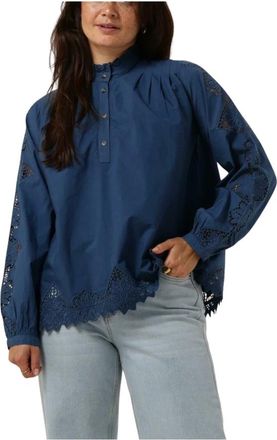 Vanessa Bruno Blauwe Bay Blouse - Dames - Blouses - Blauw - 2XS - Overhemden