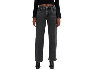 Kut from the Kloth Selena Baggy Low Rise Straight Leg Clean Hem Womens Jeans Fateful : 00, Cotton/Denim/Lyocell