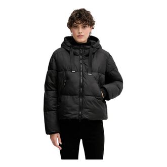 Geox Dames, Jassen, Zwart, Maat: XL Leer