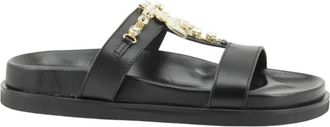 Patrizia Pepe Slider - Dames - Sandalen - Zwart - 41 EU - Leer - Schoenen