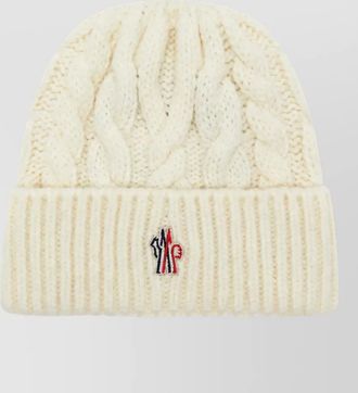 Moncler cable-knit ribbed beanie