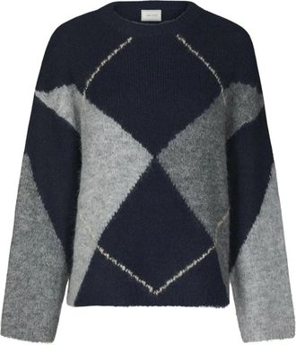 Neo Noir Truien & Vesten, Dames, Blauw, S, Ronde hals gebreid