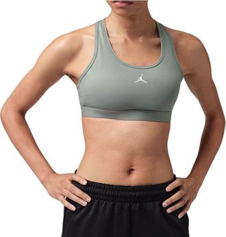 Nike Jordan (WMNS) Air Jordan Sport Medium-Support Padded Jumpman Bra Clay Green White FB6872-364