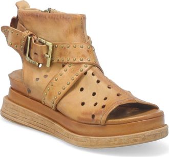 A.S.98 Lorrie Open Toe Bootie in Camel at Nordstrom, Size 10.5-11Us