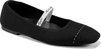 Karl Lagerfeld Zailey Cap Toe Mary Jane Flat in Black at Nordstrom Rack, Size 6.5