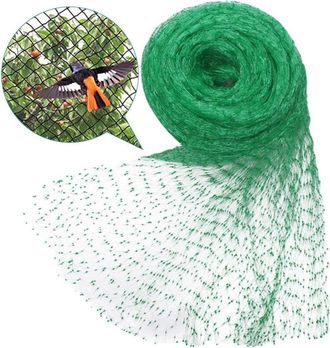 OEM Rete Di Protezione Per Uccelli 4 X 10 M, Rete Di Protezione Per Giardino Per Ciliegi, Viti E Meli, Maglia 15 Mm, Verde
