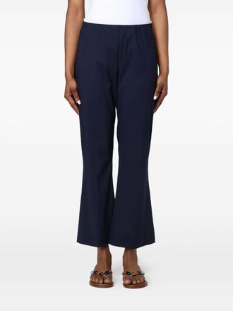 Liviana Conti cotton-blend trousers - women - Polyamide/Cotton/Elastane - 38 - Blue