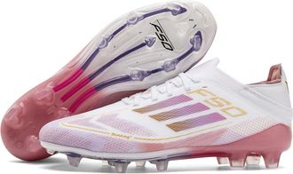 Generic Fashion Mens and Womens Low-top Teenagers Long Broken Nails Grass Sports Football Shoes, Spikes -- White, Rose Red., 4.5 UK