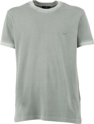 Fay Piquet Tinto Frosted T-shirt - Heren - T-shirts - Groen - M - Katoen - Tops