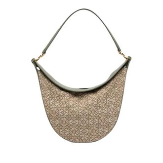 Loewe Pre-owned Luna Schoudertas - Dames - Vintage Schoudertas - Groen - ONE Size - Leer - Vintage
