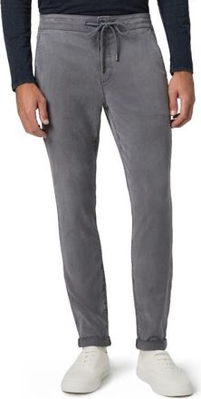 Paige Fraser Drawstring Tapered Brushed Twill Pants in Vintage Blue Ash at Nordstrom, Size 31