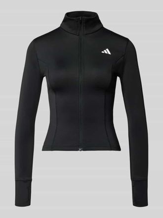 adidas Slim Fit Jacke mit Stehkragen in Black, Gr&ouml;&szlig;e XL