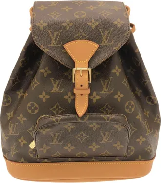 Louis Vuitton Brown Coated Canvas Backpack (Pre-Owned)