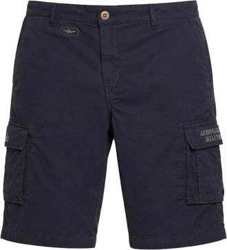 Aeronautica Cargo Bermuda - Heren - Korte Broeken - Blauw - XL - Katoen - Korte Broeken