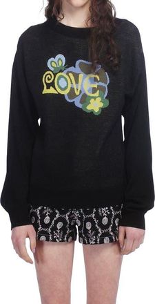 Anna Sui Love Knitwear Sweater in Black Multi at Nordstrom, Size Medium