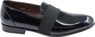 Green George Zwarte platte schoenen voor mannen - Heren - Loafers - Zwart - 42 EU - Schoenen