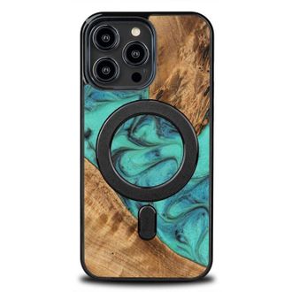 OEM Funda Bewood Unique Para Iphone 15 Pro Max - Turquesa Con Magsafe