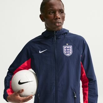 Nike England AWF Nike Mens Soccer Woven Jacket in Blue | IB6332-451