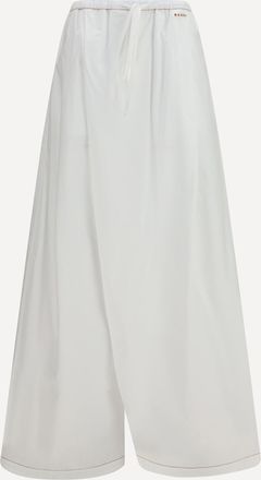 Marni Pantaloni wide-leg con drappeggio Woman 40