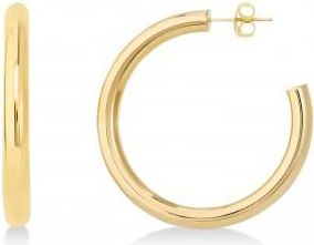 Allurez Large Open Hoop Earrings 14k Yellow Gold