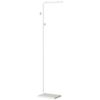 HOMCOM Perchero De Pie Con Base De M&aacute;rmol Perchero Moderno Para Abrigos Con 2 Ganchos Redondos Colgadores Para Dormitorio Pasillo Entrada 35x25x170cm - Homco