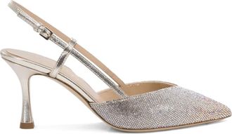 Ninalilou Mya slingback pumps met kristallen - Goud