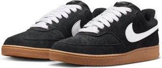 Nike Court Vision Low Top Sneaker in Black/Gum Medium Brown at Nordstrom Rack, Size 10.5