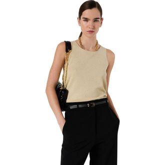 Gerard Darel Luana Round Neck Knit Vest in Mustard at Nordstrom, Size Medium