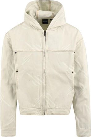 Daily Paper Clothing Monogram Canvas Jacket - Heren - Zomerjassen - Wit - XL - Katoen - Jassen