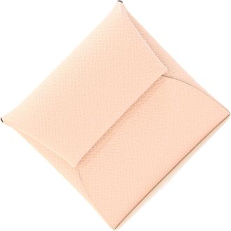 Herm&egrave;s Bastia Rose Eglantine Epsom Leather Coin Purse/Coin Case (Pre-Owned)