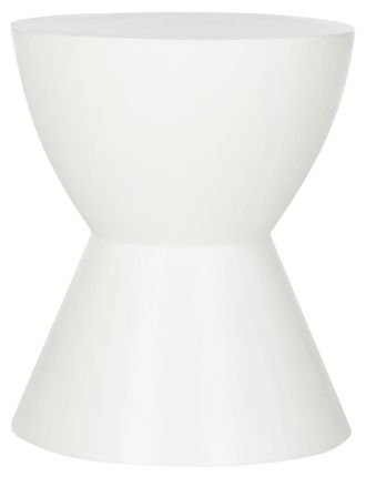 Safavieh Taburete de cemento en concreto marfil