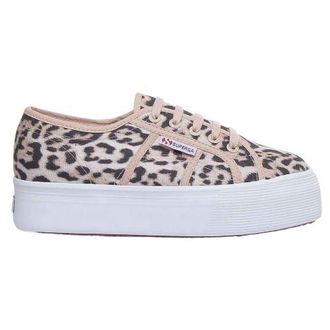 Superga Dames/Dames 2790 Jaguar Print Trainers (Beige)