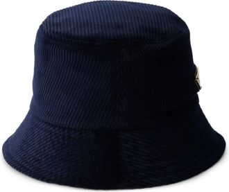 Prada Cappello bucket a coste - Blu
