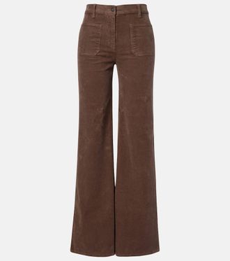 Nili Lotan Pantaloni bootcut Florence in velluto a coste di misto cotone