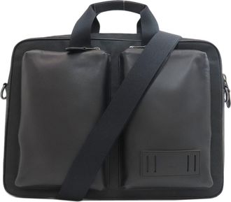 Coach Black Leather Briefcase (Pre-Owned)