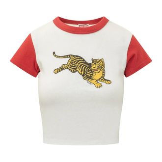 Kenzo Dames, Tops, Wit, Maat: XS Katoen