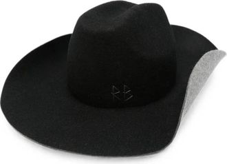 Ruslan Baginskiy Gestructureerde Hoed - Dames - Hoeden - Zwart - XS - Wol - Accessoires