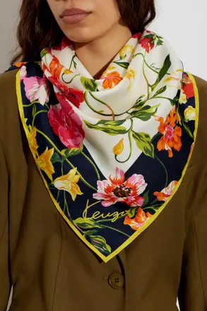 Kenzo Silk Scarf, Unisex, Multicolour