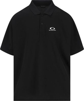 Balenciaga Logo-embroidered Polo Shirt