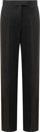 Ferragamo Cigarette Pants - Dames - Straight fit broeken - Zwart - L - Wol - Broeken