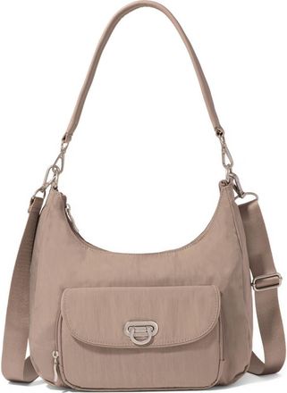 Baggallini Coastal Flip Lock Half Moon Bag in Moonrock at Nordstrom