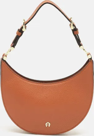 Aigner Brown Leather Delia Hobo
