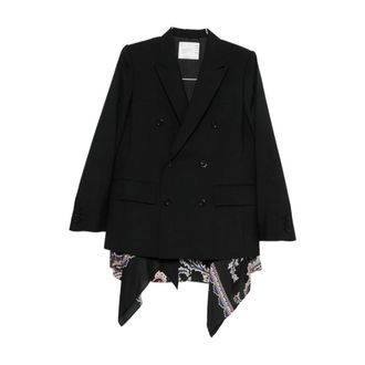 sacai Blazers - female - Sacai - Blazers - Black - S - Jackets