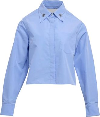 3.1 Phillip Lim embellished collared top - Blue
